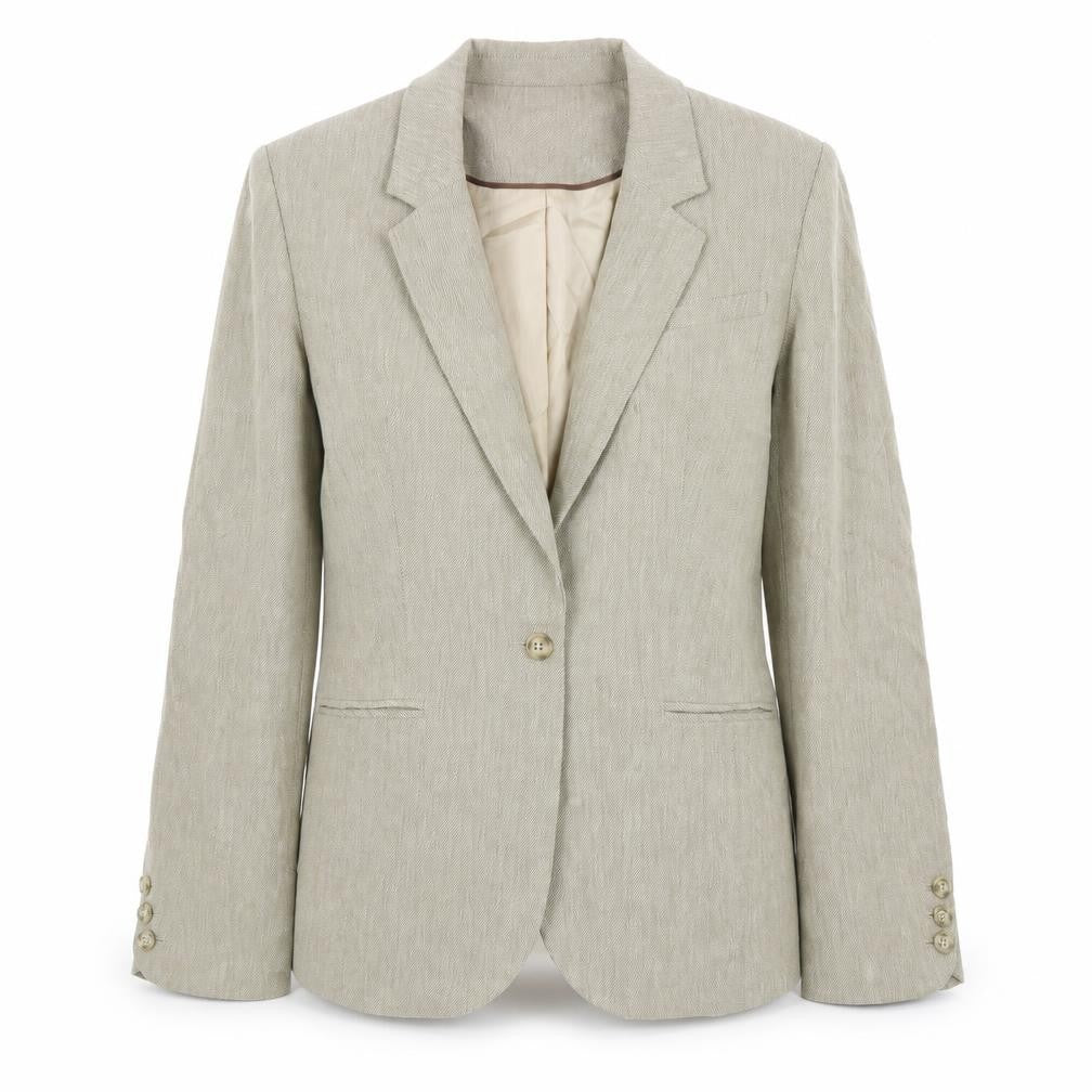 NEXT Womens Beige Lyocell Jacket Blazer Size 12