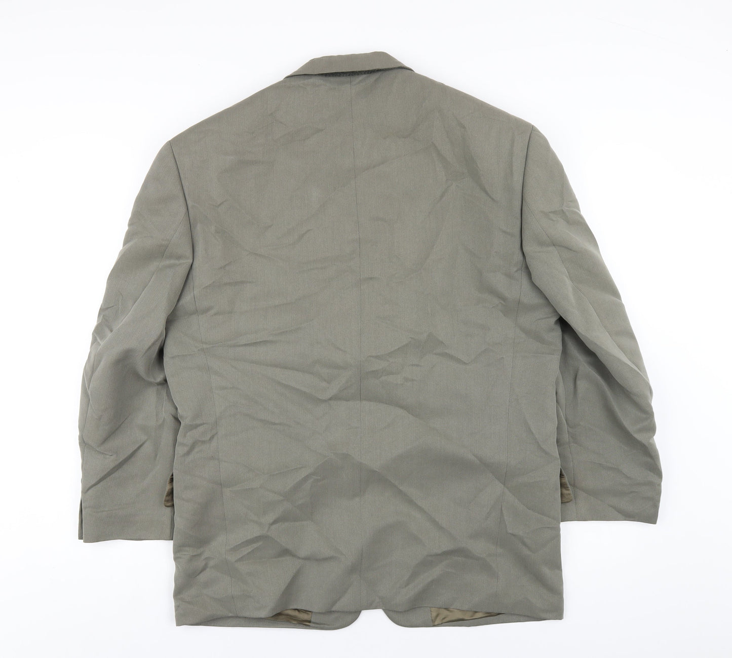 Ciro Citterio Mens Green Polyester Jacket Blazer Size 40 Regular
