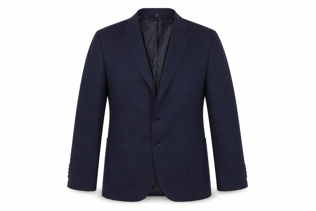 Marks and Spencer Mens Blue Polyamide Jacket Blazer Size 48 Regular