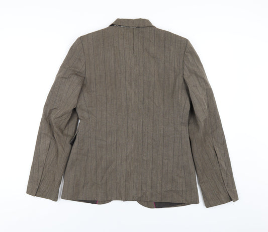 Per Una Womens Brown Jacket Blazer Size 8 Button