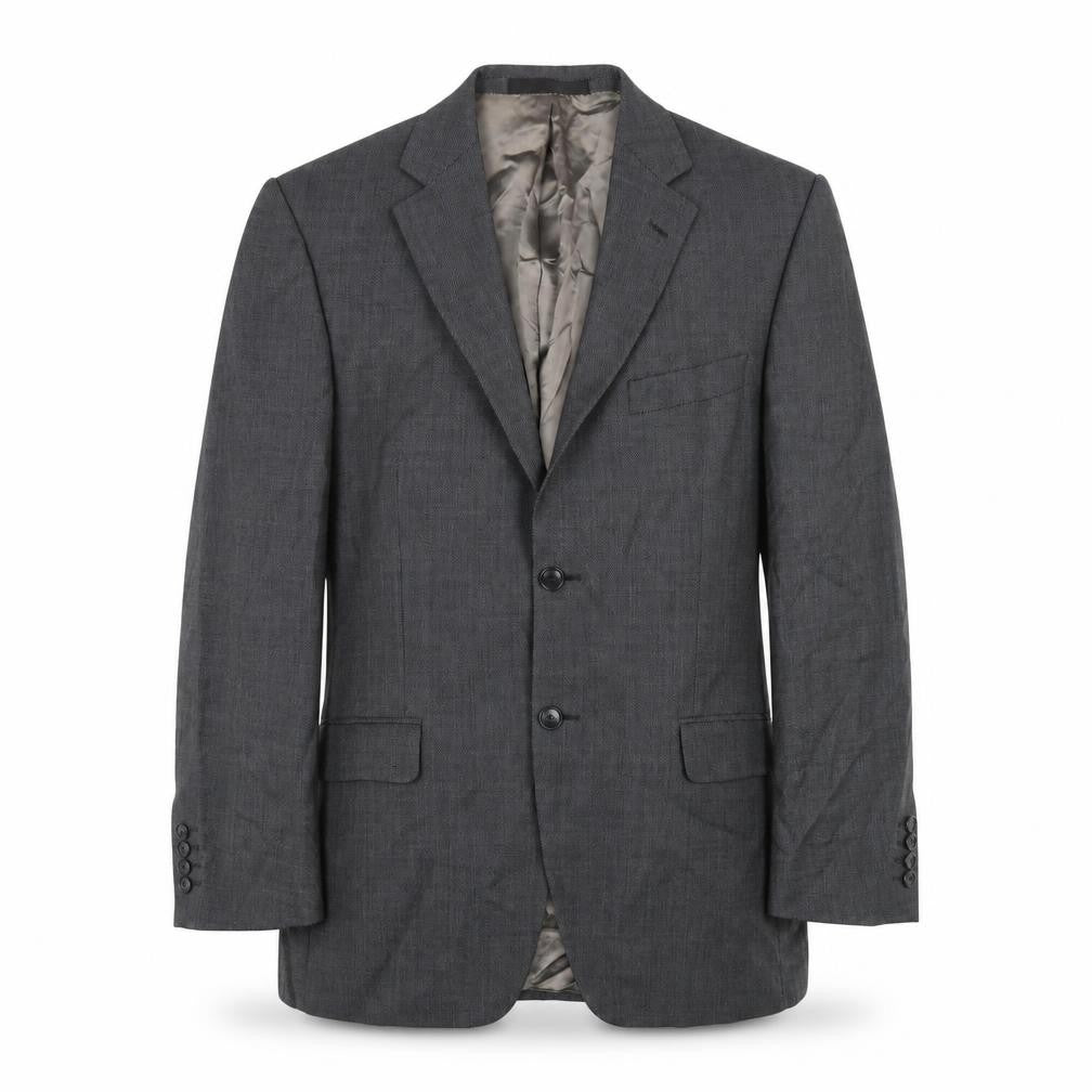 Marks and Spencer Mens Grey Wool Jacket Blazer Size 40 Regular