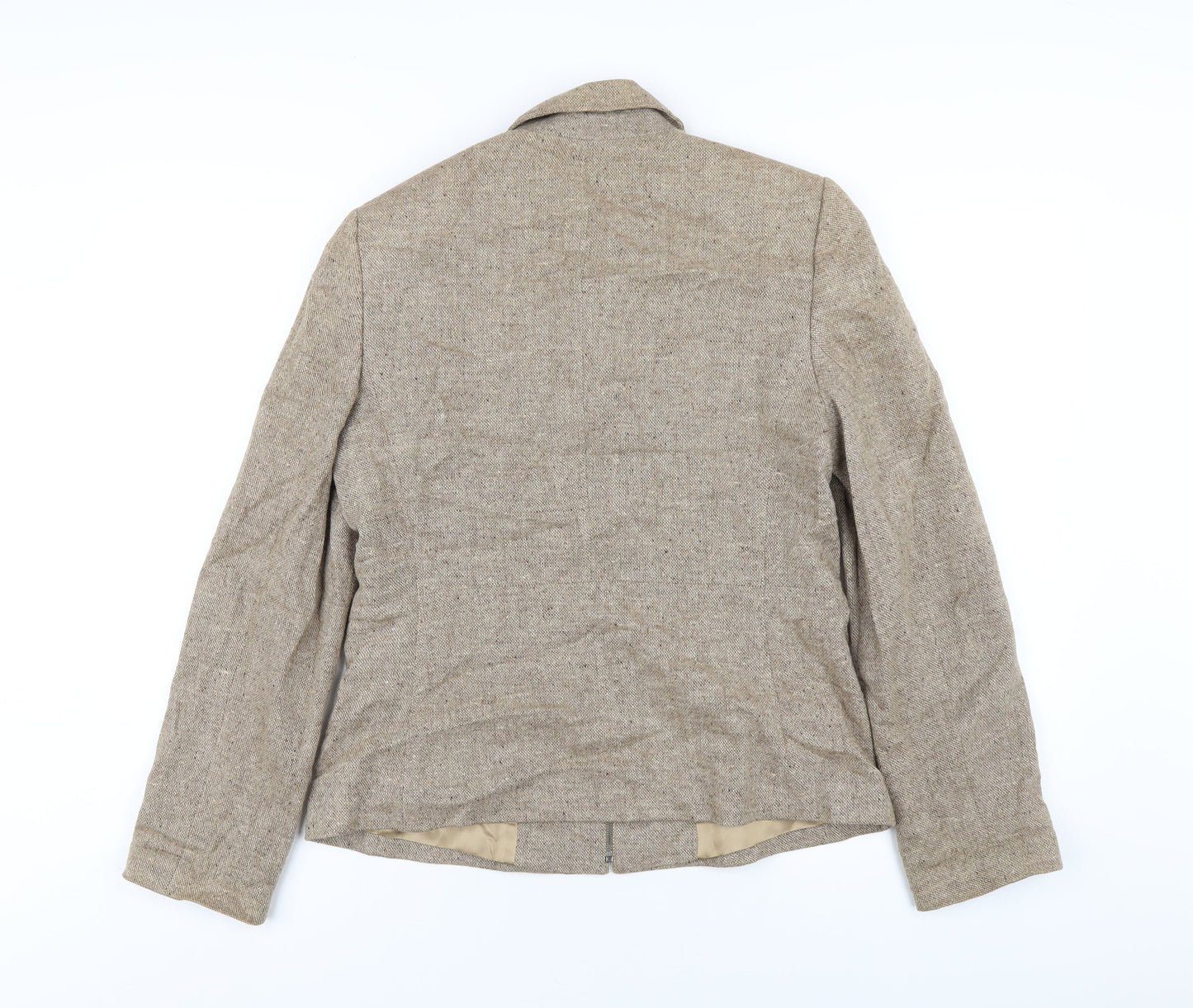 Planet Womens Brown Jacket Size 10 Zip