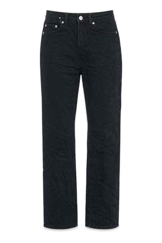 VERO MODA Womens Black Cotton Straight Jeans Size 27 in L32 in Regular Zip