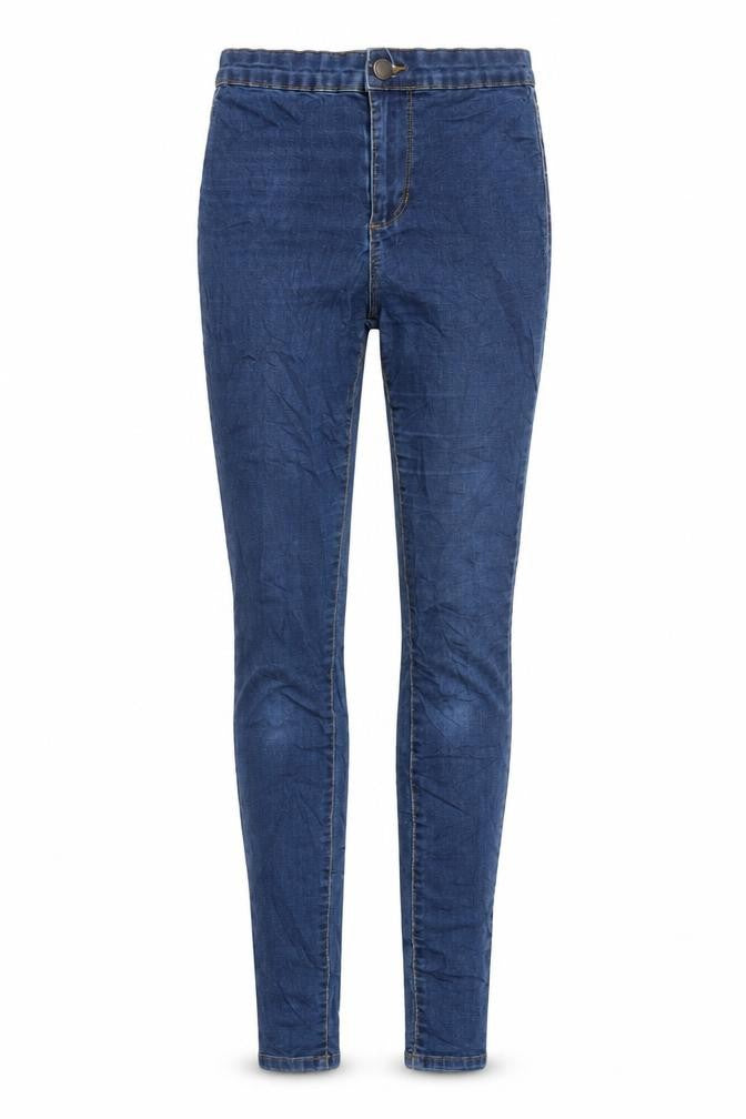 Denim & Co. Womens Blue Cotton Skinny Jeans Size 8 L32 in Regular Zip