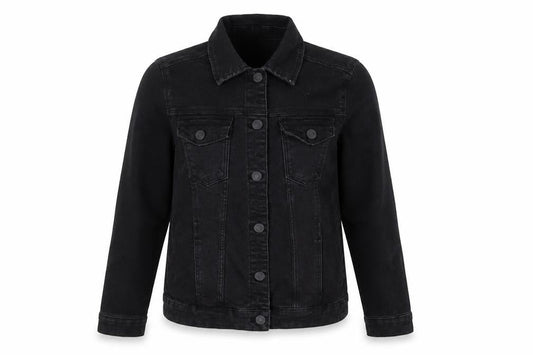 TEX Womens Black Jacket Size M Button