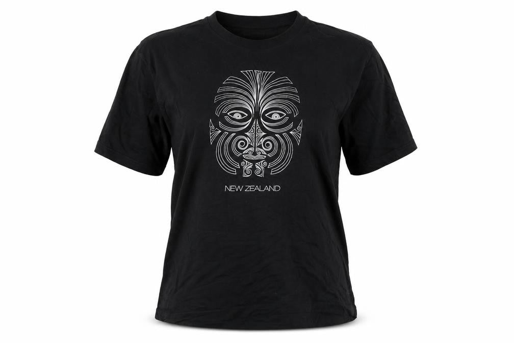 Design Apparel Womens Black Cotton Basic T-Shirt Size L Round Neck