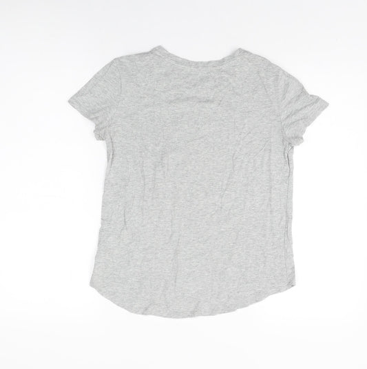 Gap Girls Grey Cotton Basic T-Shirt Size 2XL Round Neck Pullover - Star Wars