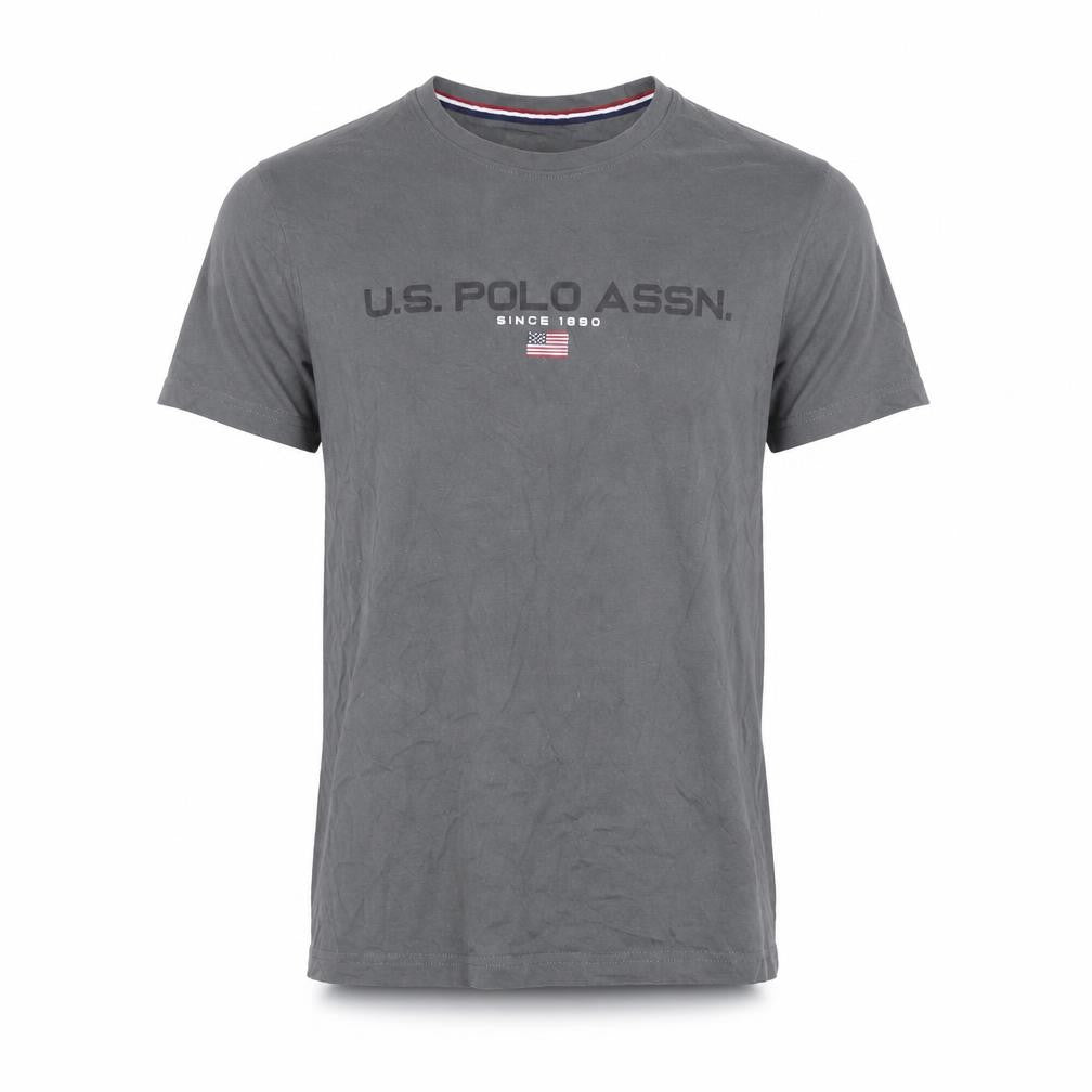 Mens UK Size S US Polo Assn. Grey  Cotton T-Shirt