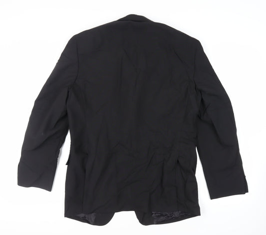 Varteks Mens Black Polyester Tuxedo Suit Jacket Size 42 Regular