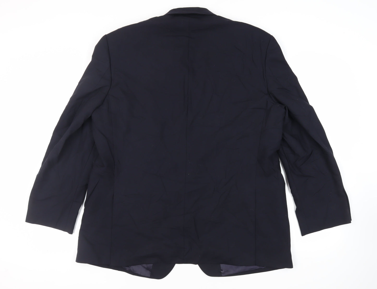 Marks and Spencer Mens Blue Wool Jacket Suit Jacket Size 46 Regular