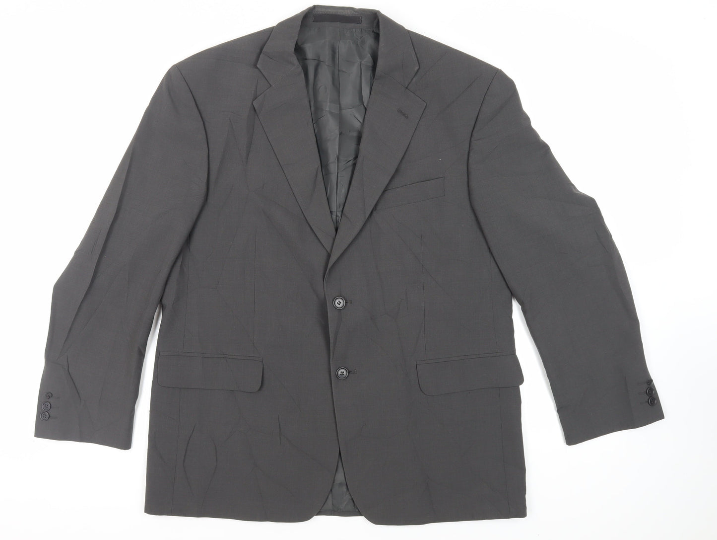 Marks and Spencer Mens Grey Polyester Jacket Suit Jacket Size 42 Regular
