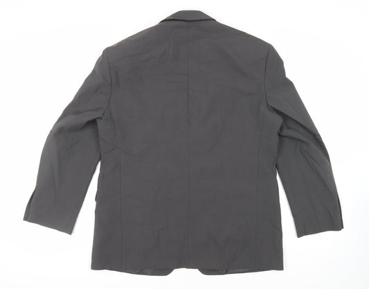 Marks and Spencer Mens Grey Polyester Jacket Suit Jacket Size 42 Regular