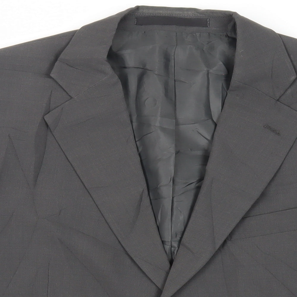 Marks and Spencer Mens Grey Polyester Jacket Suit Jacket Size 42 Regular