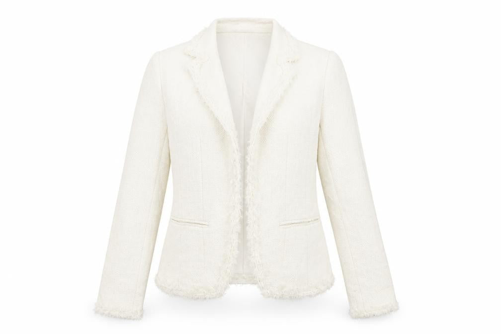 David Charles Girls Ivory Jacket Blazer Size 16 Years - Open