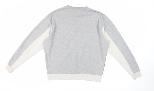 ASOS Mens Grey Cotton Pullover Sweatshirt Size M