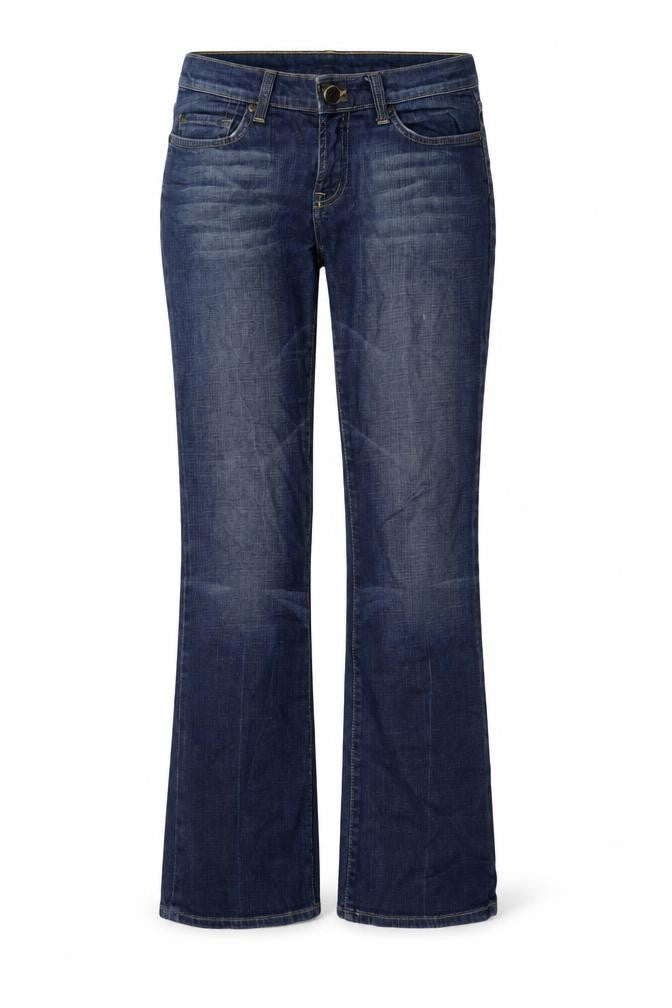 Rag Freak Womens Blue Cotton Bootcut Jeans Size 10 L30 in Regular Button