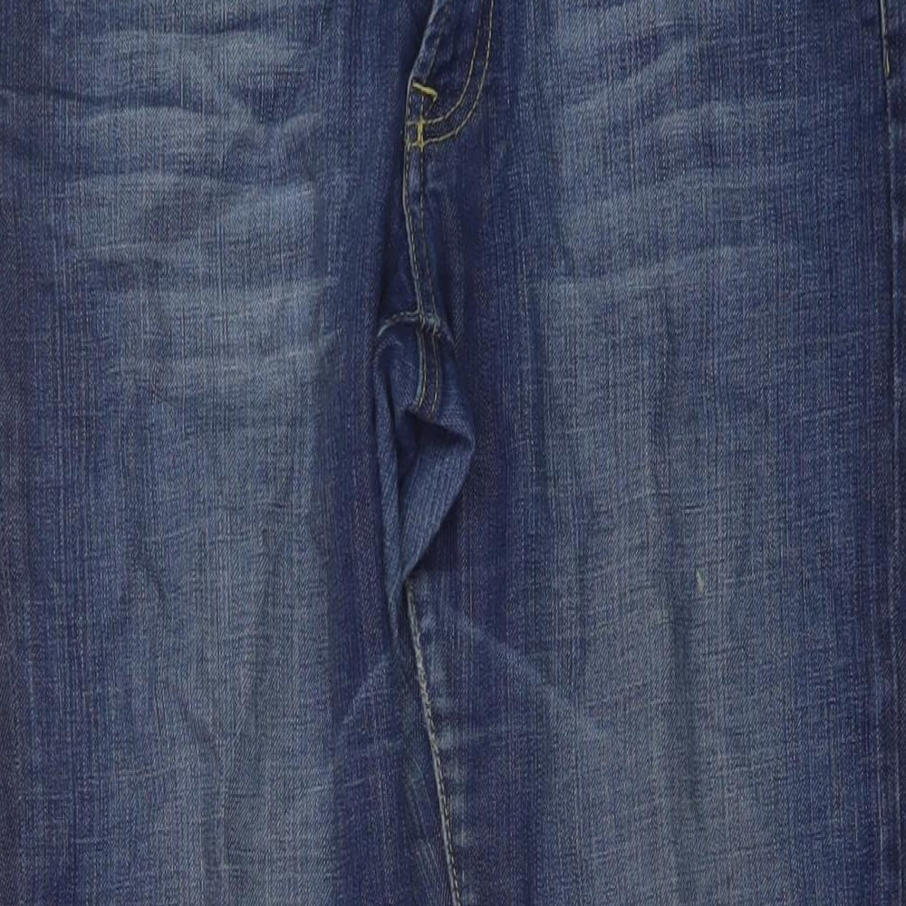 Rag Freak Womens Blue Cotton Bootcut Jeans Size 10 L30 in Regular Button