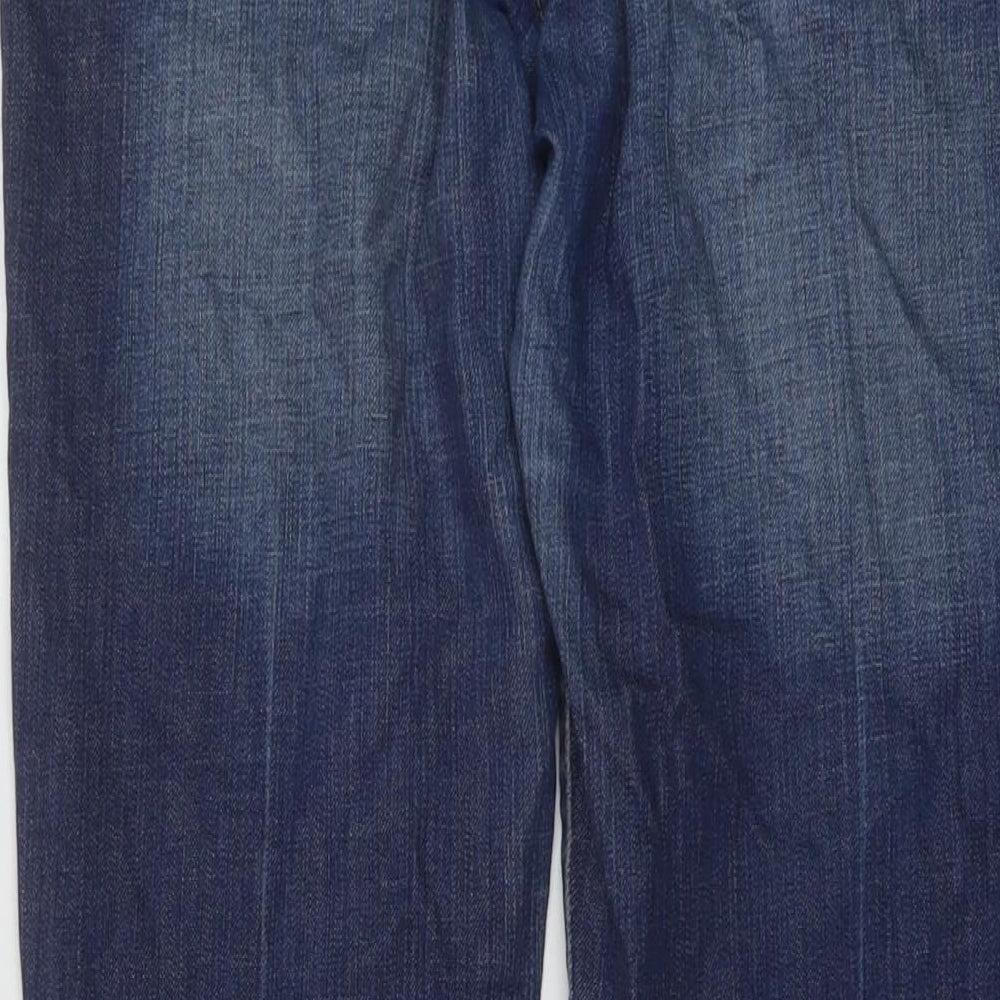 Rag Freak Womens Blue Cotton Bootcut Jeans Size 10 L30 in Regular Button