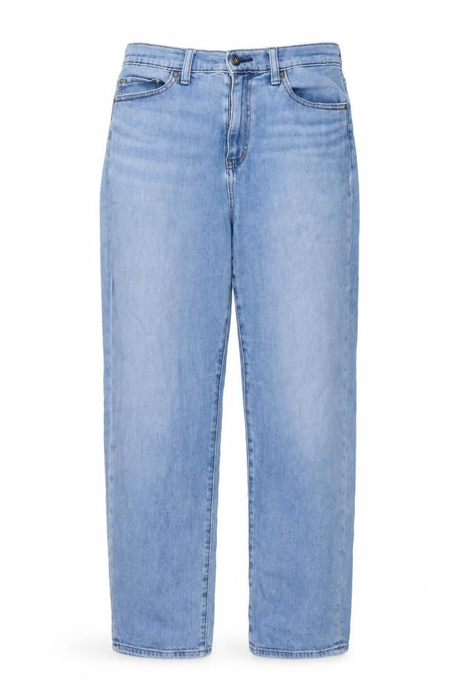Uniqlo Womens Blue Cotton Mom Jeans Size 28 in L28 in Regular Button