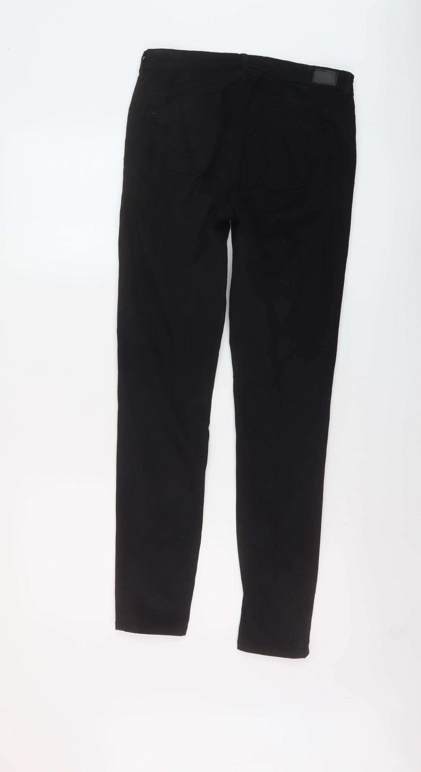 Calliope Womens Black Cotton Skinny Jeans Size M L29 in Regular Button