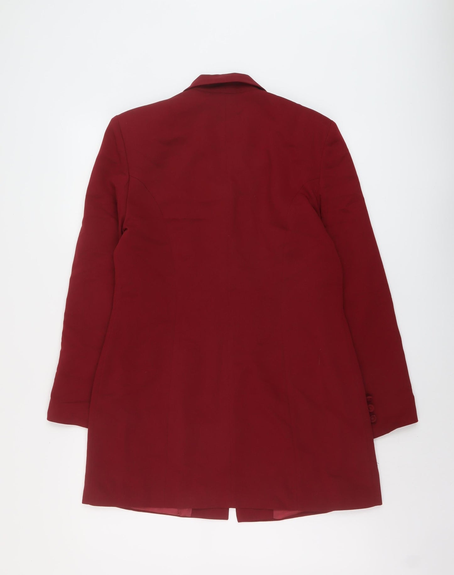 Charlotte Halton Womens Red Jacket Size 12 Button