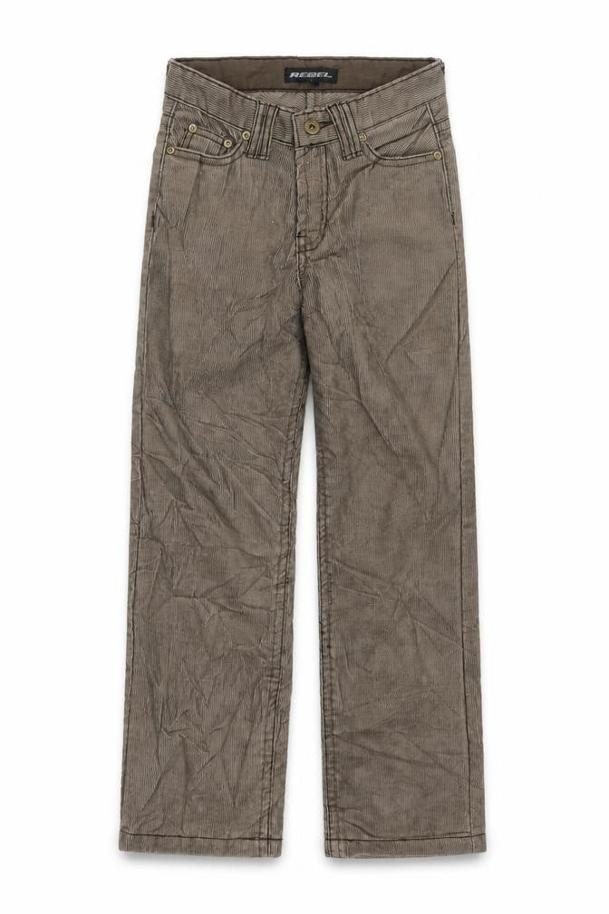 Rebel Boys Brown Cotton Carpenter Trousers Size 8-9 Years L24 in Regular Zip