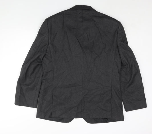Marks and Spencer Mens Grey Polyester Jacket Suit Jacket Size 42 Regular