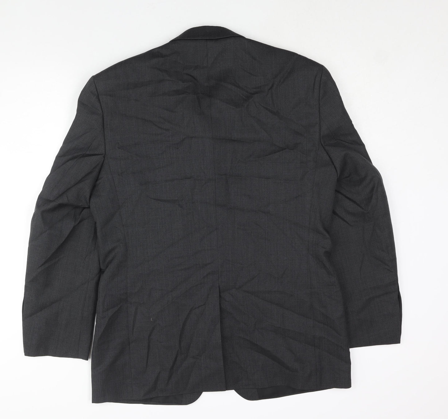 Burton Mens Grey Polyester Jacket Suit Jacket Size 40 Regular