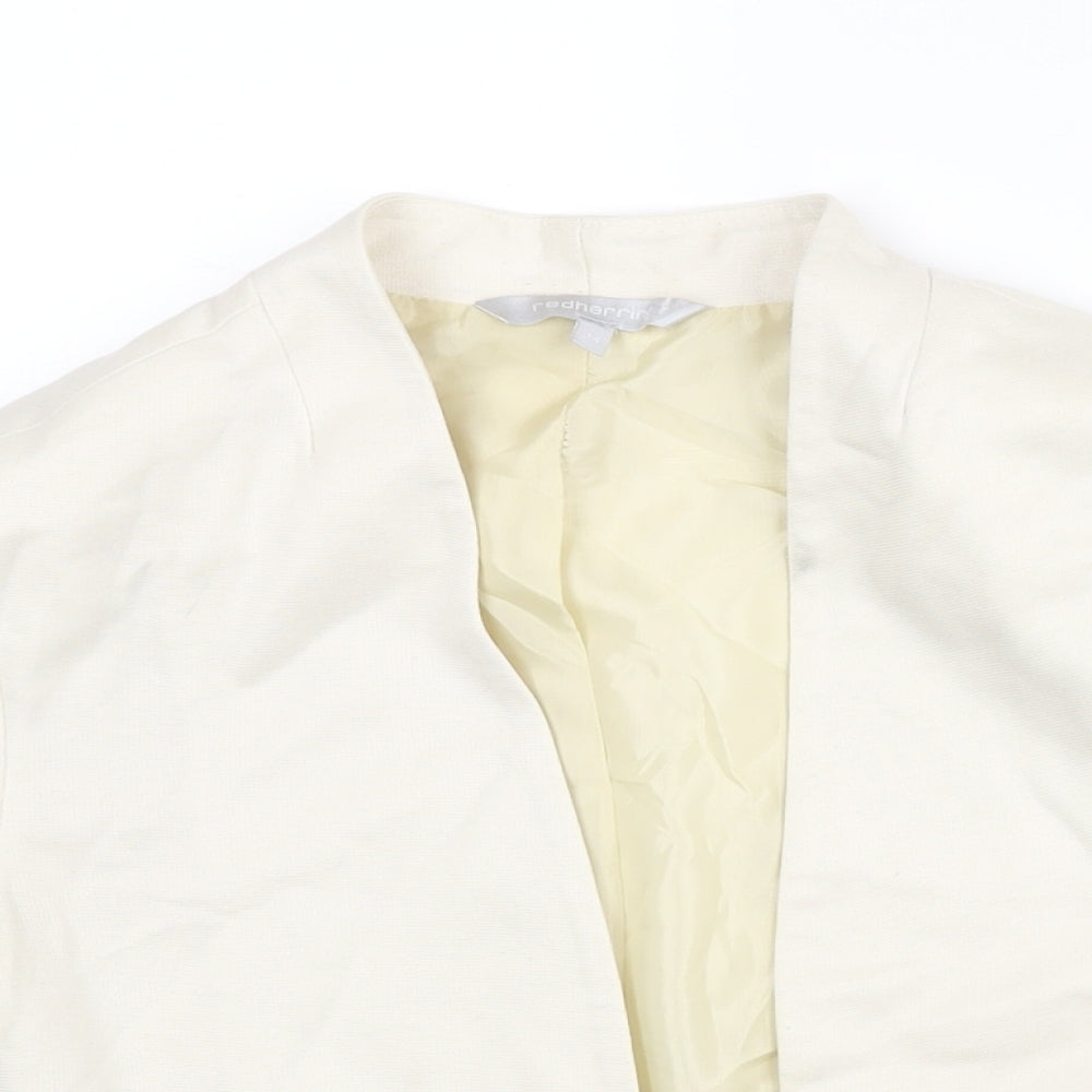 Red Herring Womens Ivory Jacket Size 14