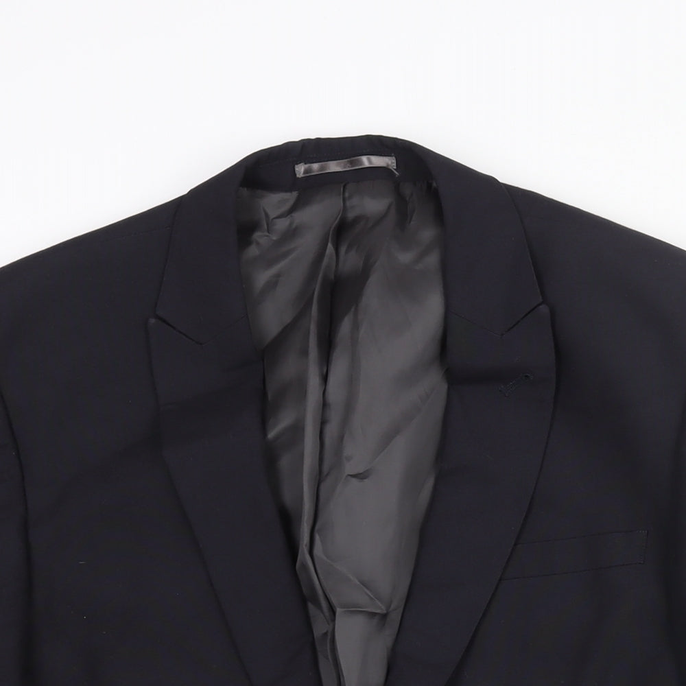 NEXT Mens Blue Polyester Jacket Suit Jacket Size 36 Regular