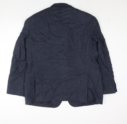 Debenhams Mens Blue Wool Jacket Suit Jacket Size 46 Regular
