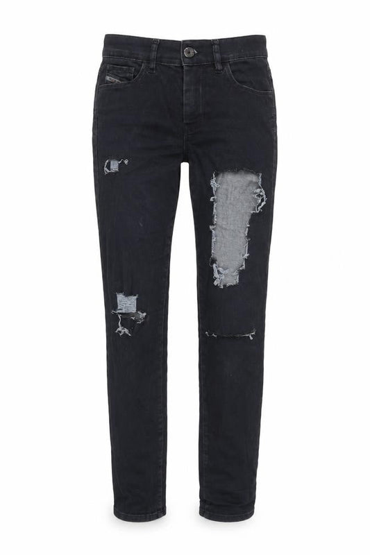 Diesal Womens Blue Cotton Blend Tapered Jeans Size 24 in L27 in Regular Zip