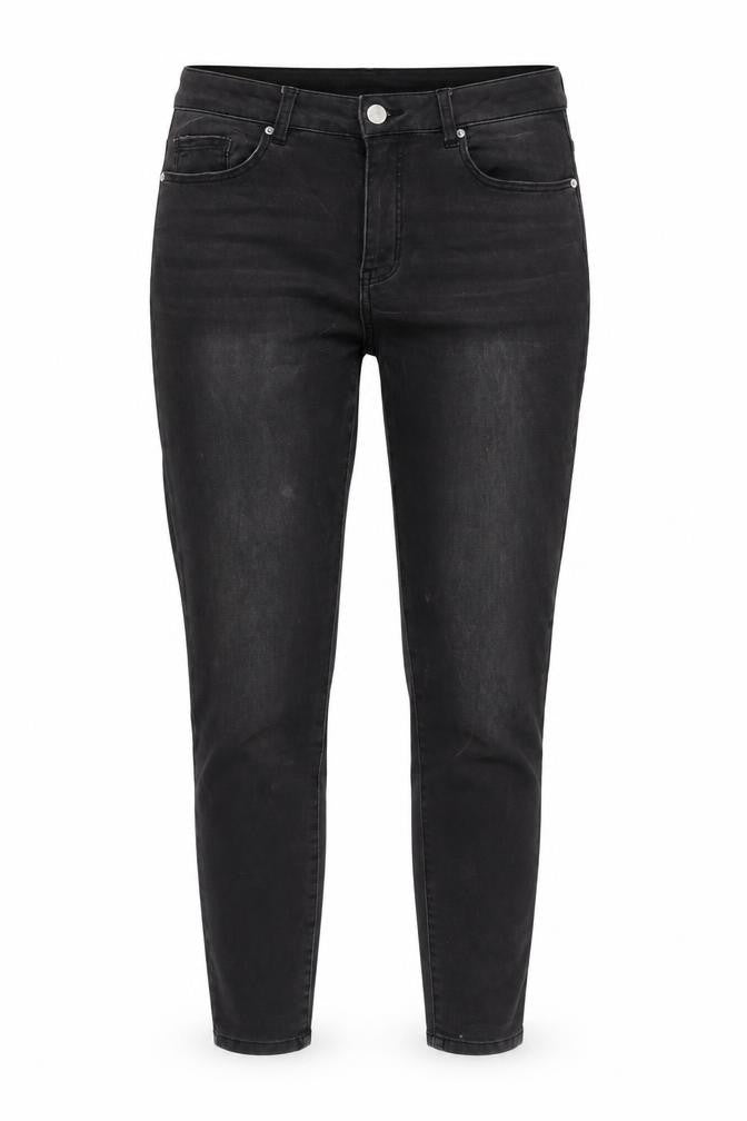Gemo Womens Grey Cotton Blend Tapered Jeans Size 32 in L28.5 in Regular Zip