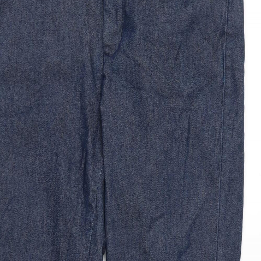 Gap Womens Blue Cotton Sweatpants Trousers Size 6 L25 in Regular Zip