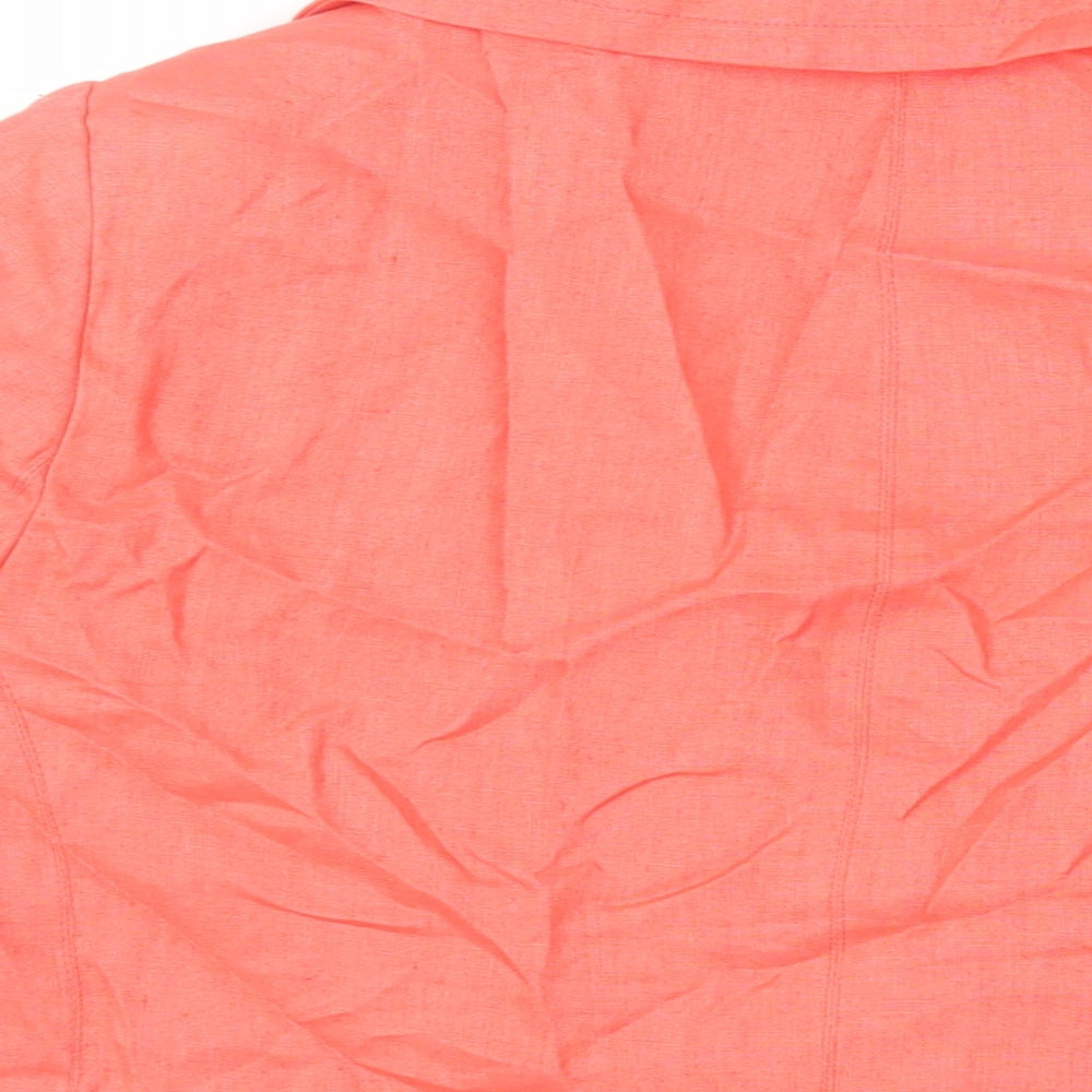 Evans Womens Pink Jacket Blazer Size 16 Button