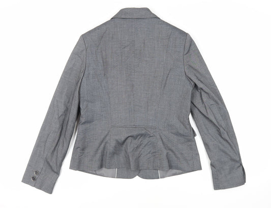 Debenhams Womens Grey Jacket Blazer Size 14 Button