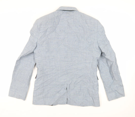 NEXT Mens Blue Cotton Jacket Suit Jacket Size 38 Regular