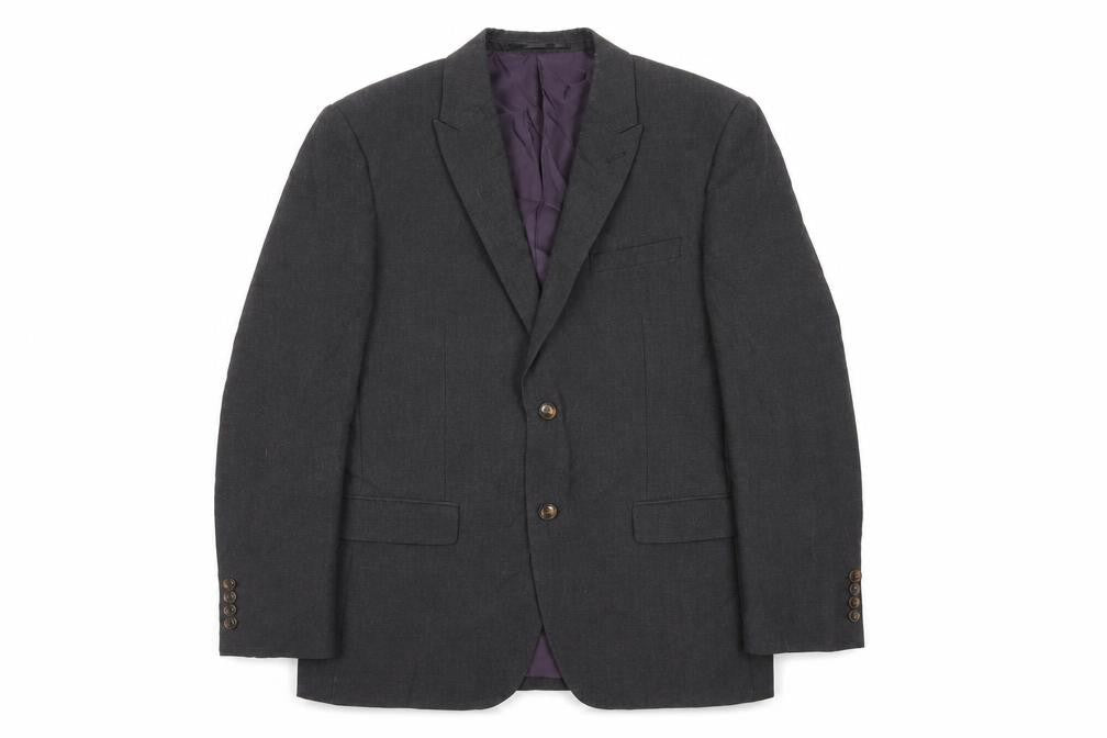 Mens 40 Chest Regular Fellini Grey Two-Button