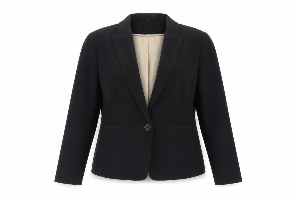 Marks and Spencer Womens Black Jacket Blazer Size 14 Button