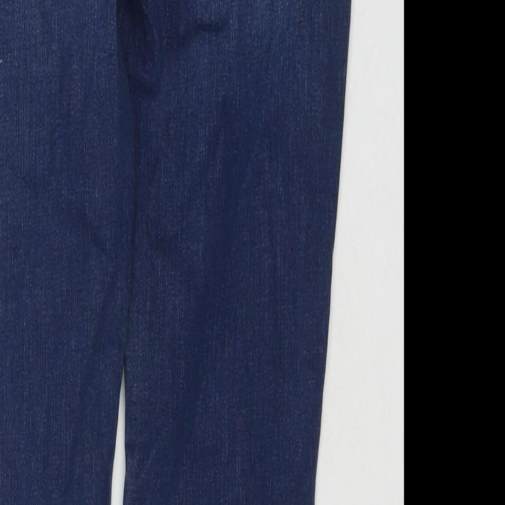 Khost Womens Blue Cotton Skinny Jeans Size 8 L27 in Regular Zip