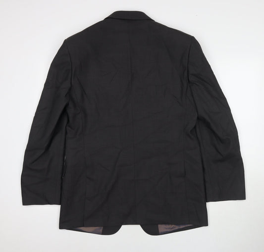 Marks and Spencer Mens Grey Wool Jacket Suit Jacket Size 40 Regular