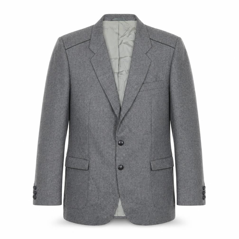 Hugo James Mens Grey Polyester Jacket Suit Jacket Size 44 Regular