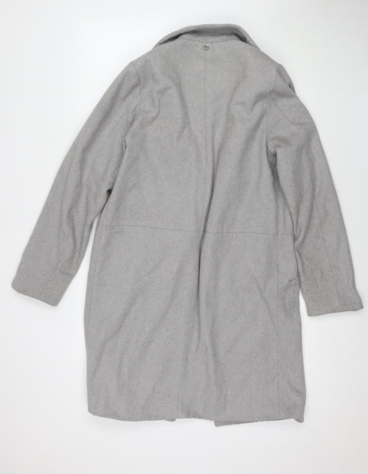 All About Eve Womens Grey Overcoat Coat Size 12