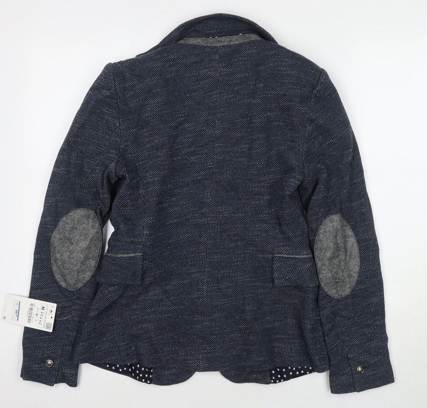 Zara Womens Blue Jacket Blazer Size M Button