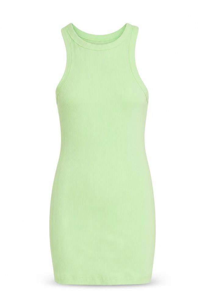 Front view of I Love girls’ wear girls green cotton mini, size 11, years round neck pullover