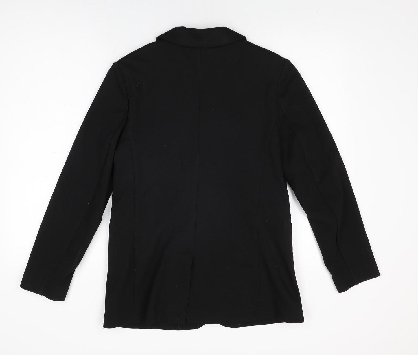 Marks and Spencer Womens Black Jacket Blazer Size 12 Button