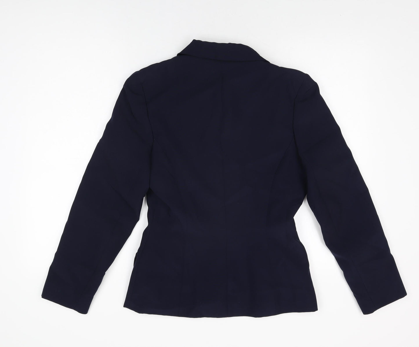 Definitions Womens Blue Jacket Blazer Size 10 Button