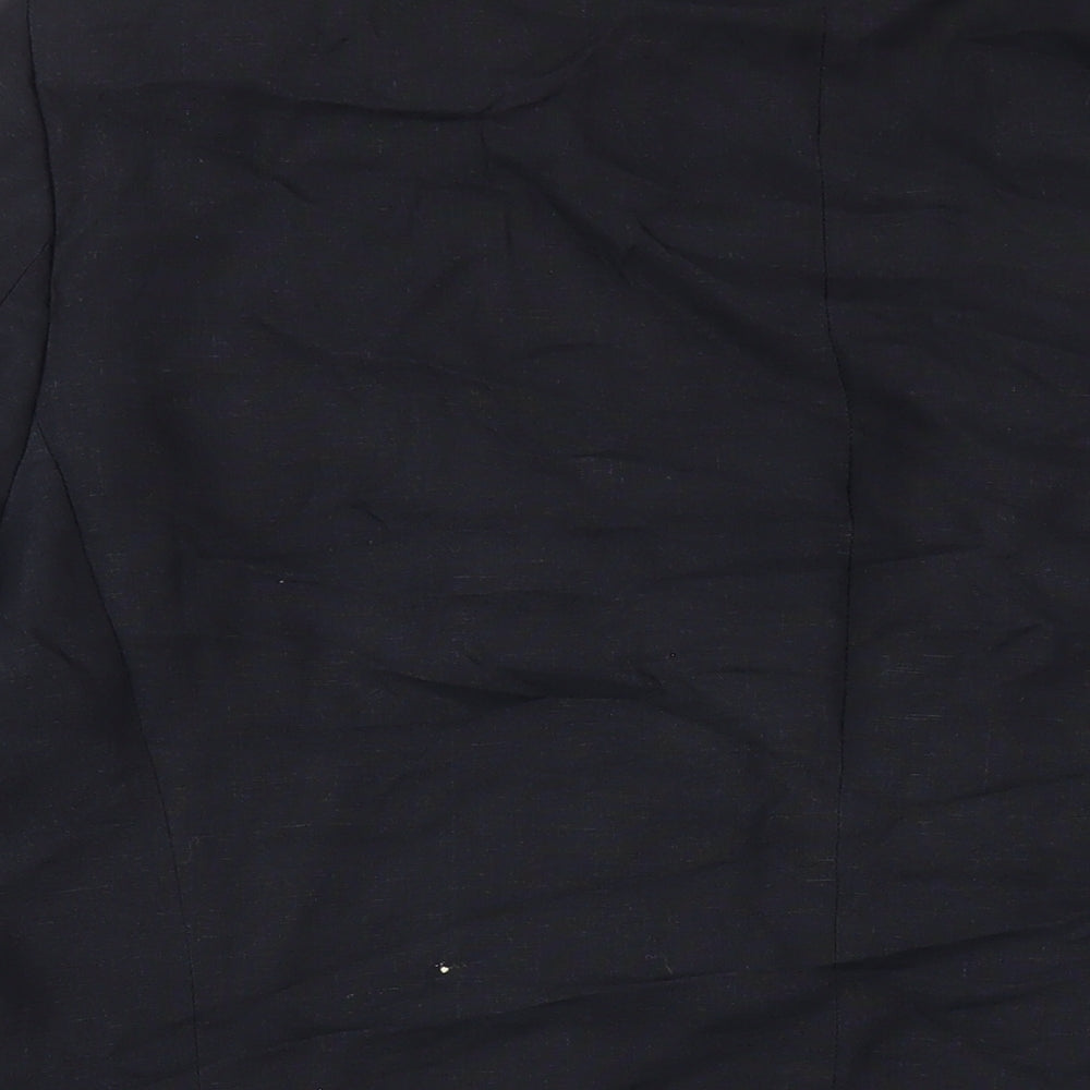 Fellini Mens Blue Linen Jacket Blazer Size 42 Regular