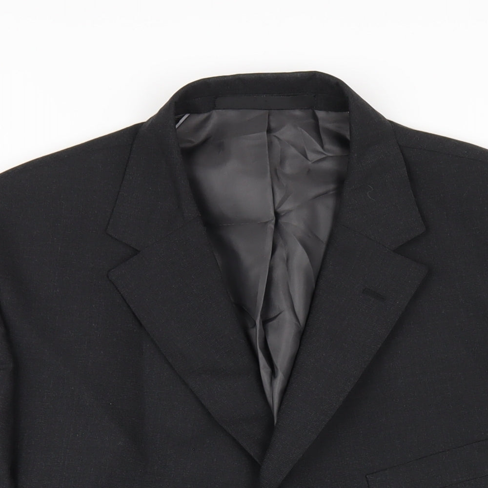 Marks and Spencer Mens Grey Polyester Jacket Blazer Size 44 Regular