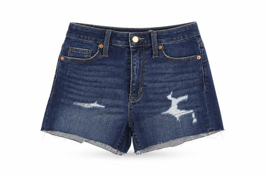 Universal Thread Womens Blue Cotton Cut-Off Shorts Size 26 in Regular Zip